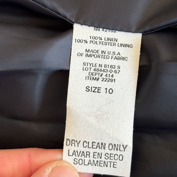 Vintage NWT T. Garment 100% linen women's suit made in USA vintage size 10 - Picture 10 of 15